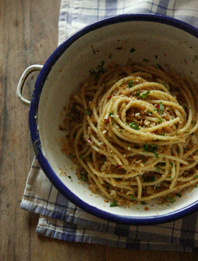 Pasta with Anchovies and Breadcrumbs 1