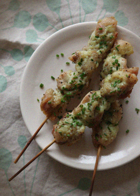 Wasabi Mayonnaise Chicken Skewers 1