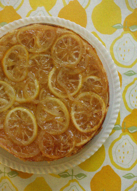 Lemon Honey Upside down Cake 1