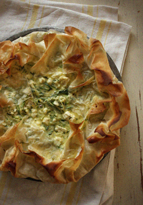 Courgette and Feta Tart 1